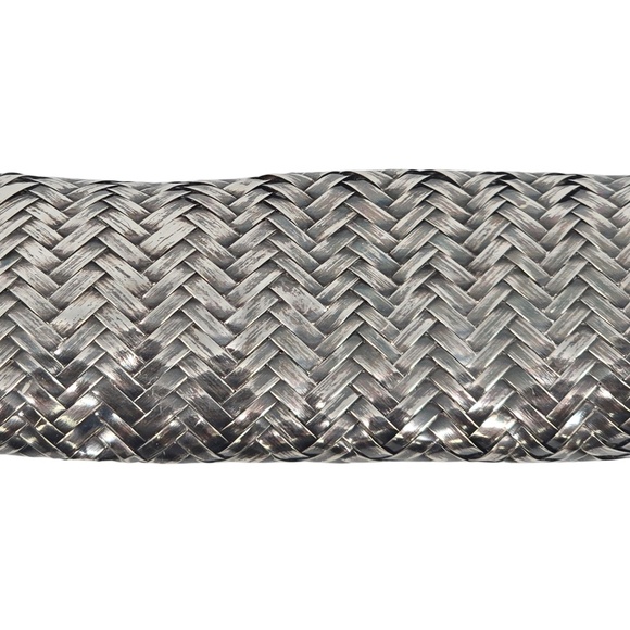 Angela Cummings Sterling Silver Herringbone Mesh Belt #22543 main image 8
